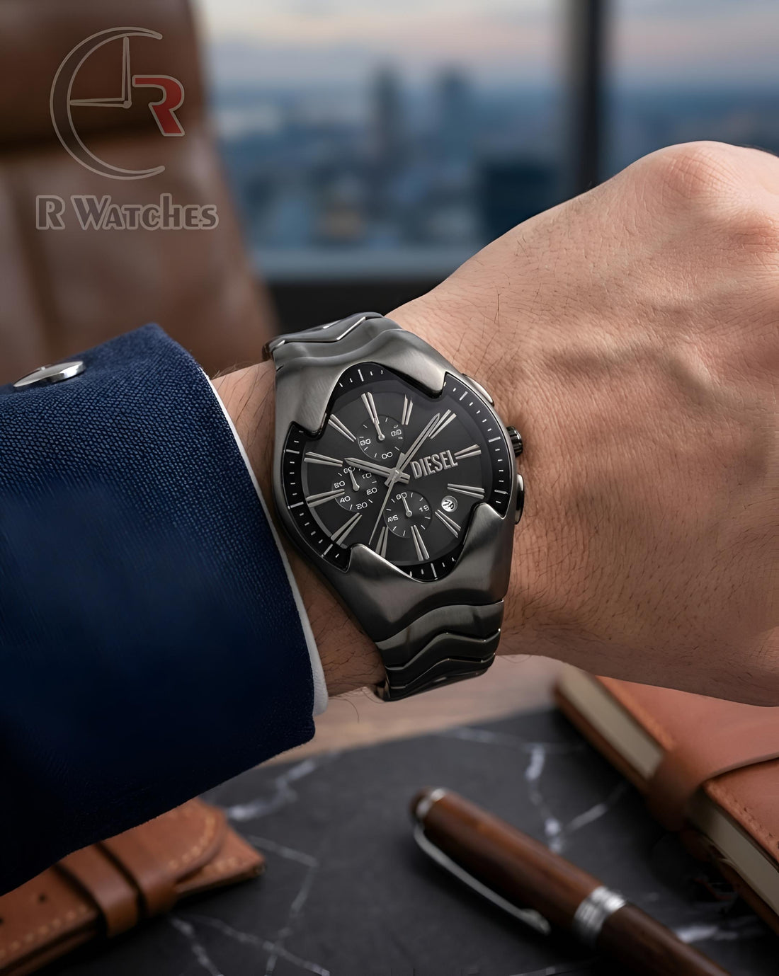 (OS) Diesel Big Chrono Full Black