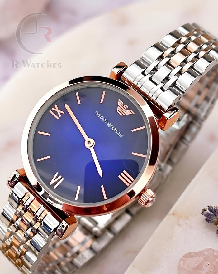 (OS2)⭐ Armani Girls Dual Tone Nevy Blue
