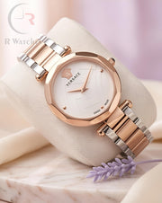 (OS)⭐ Versace Girls Rose Gold White Dial