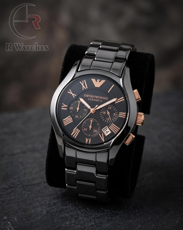 (OS9)⭐ Armani ceramic black rose gold