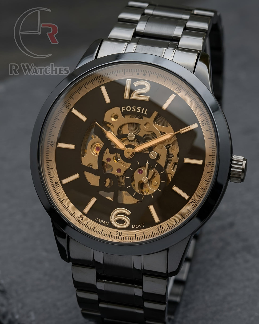 (OS) Fossil Automatic Full Black