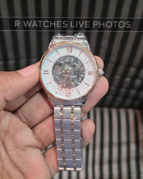 (OS)⭐ Tissot automatic dual tone white dial