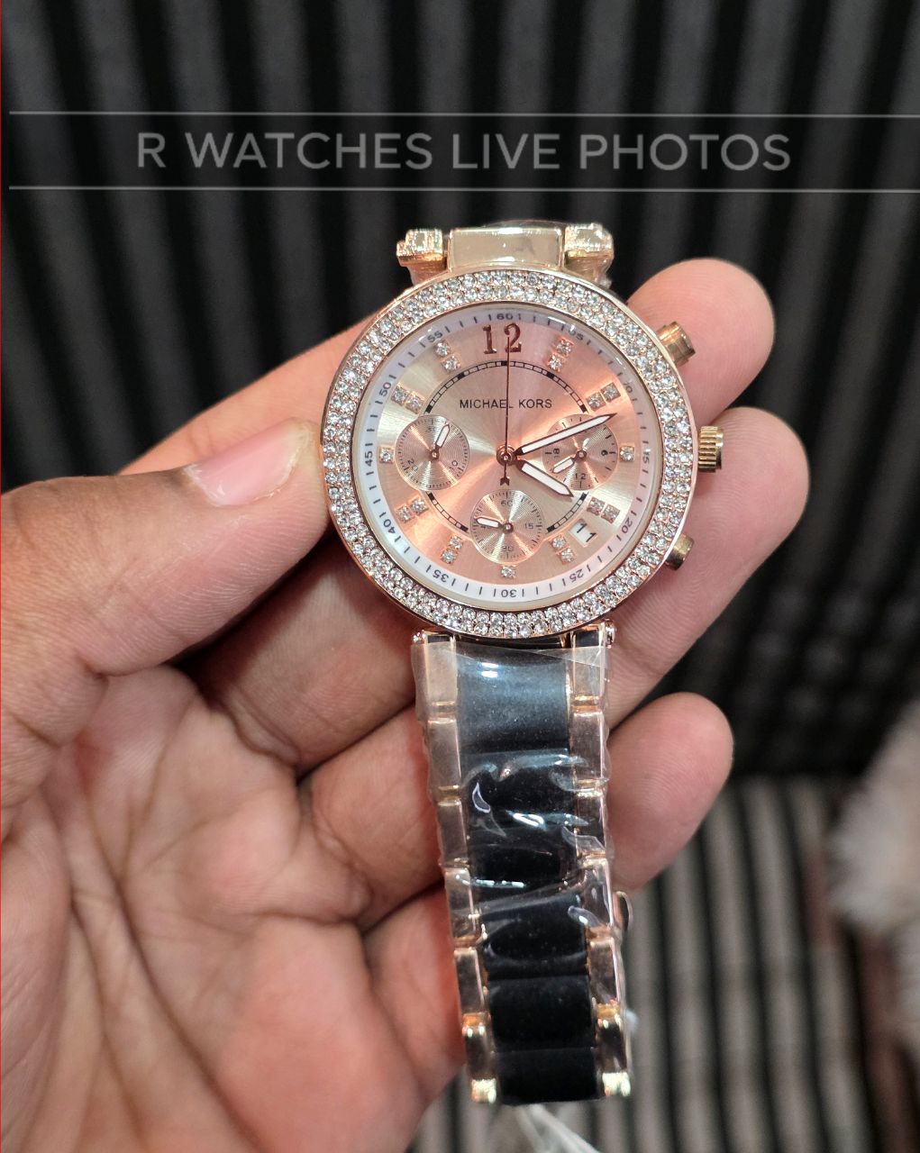 (OS)⭐ MK Girls Black Rose Gold