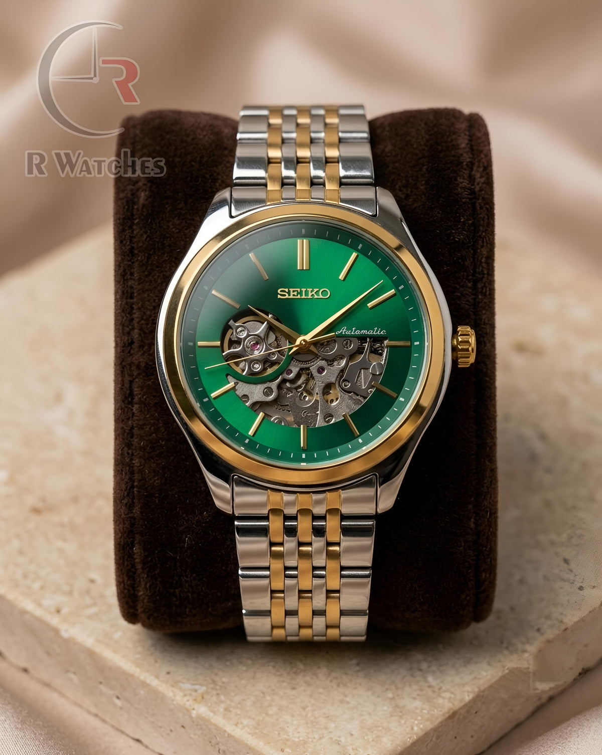 (OS) Seiko Automatic Dual Tone Green