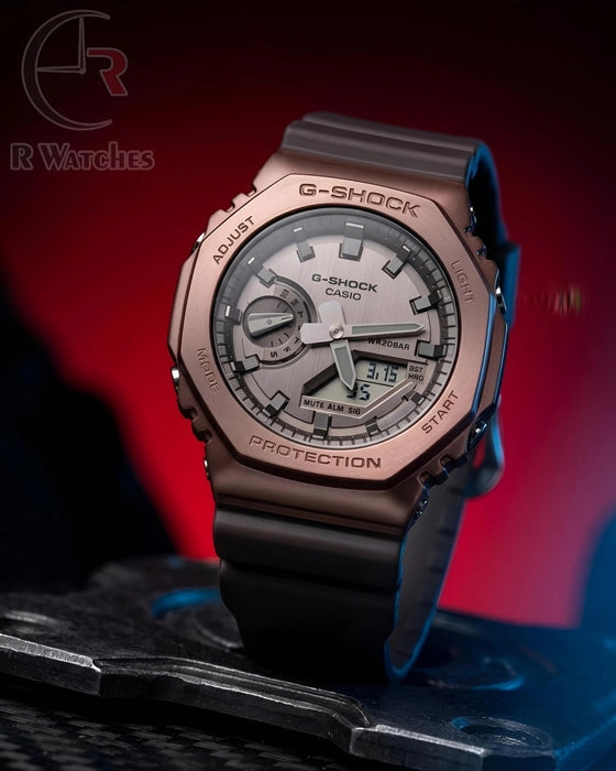 (SS)⭐ G-Shock rose gold brown