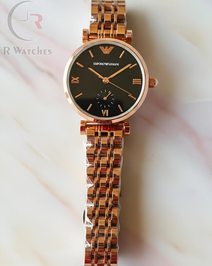(SS)⭐ Emporio Armani Rose Gold Black