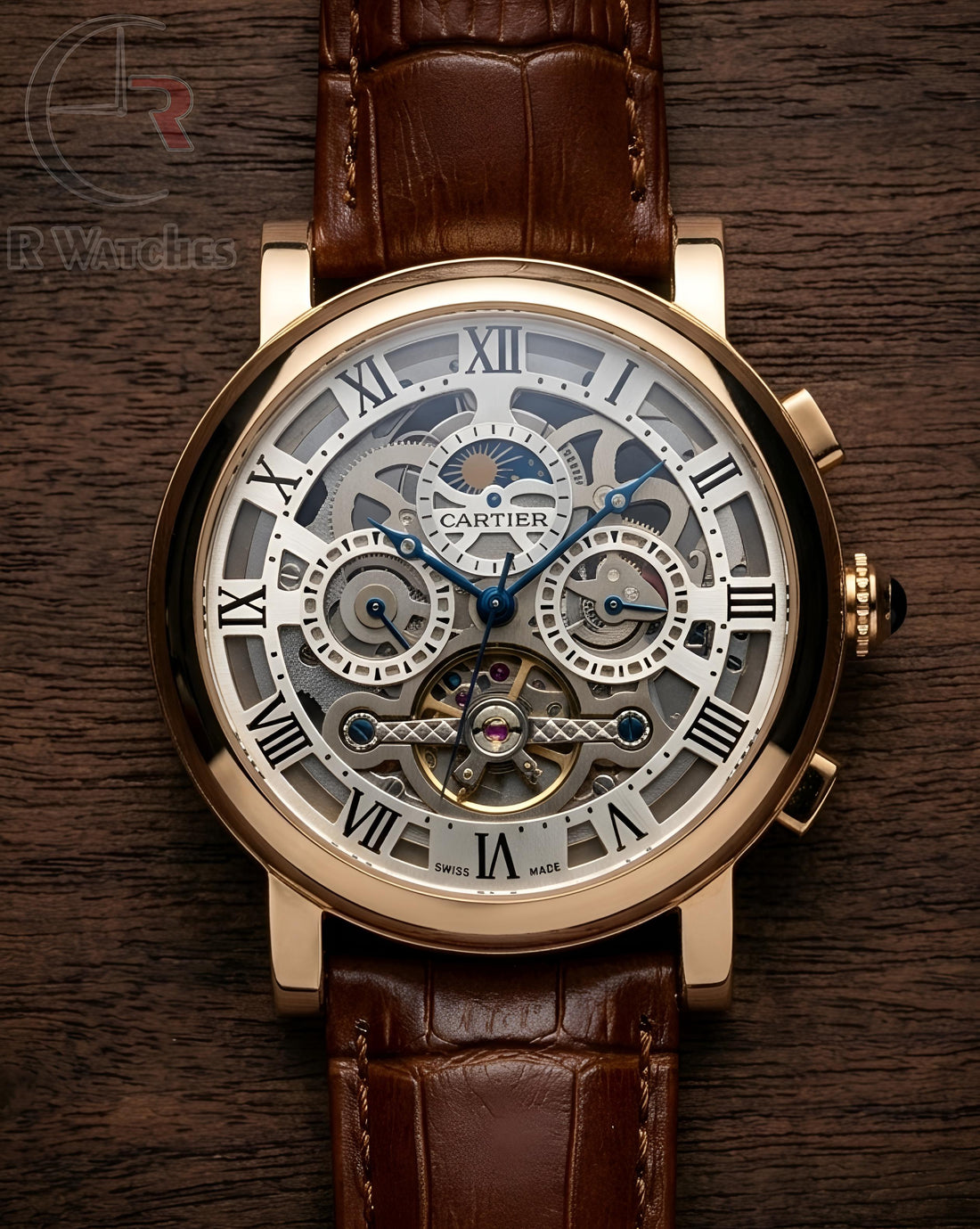 (OS) Cartier automatic leather Roman