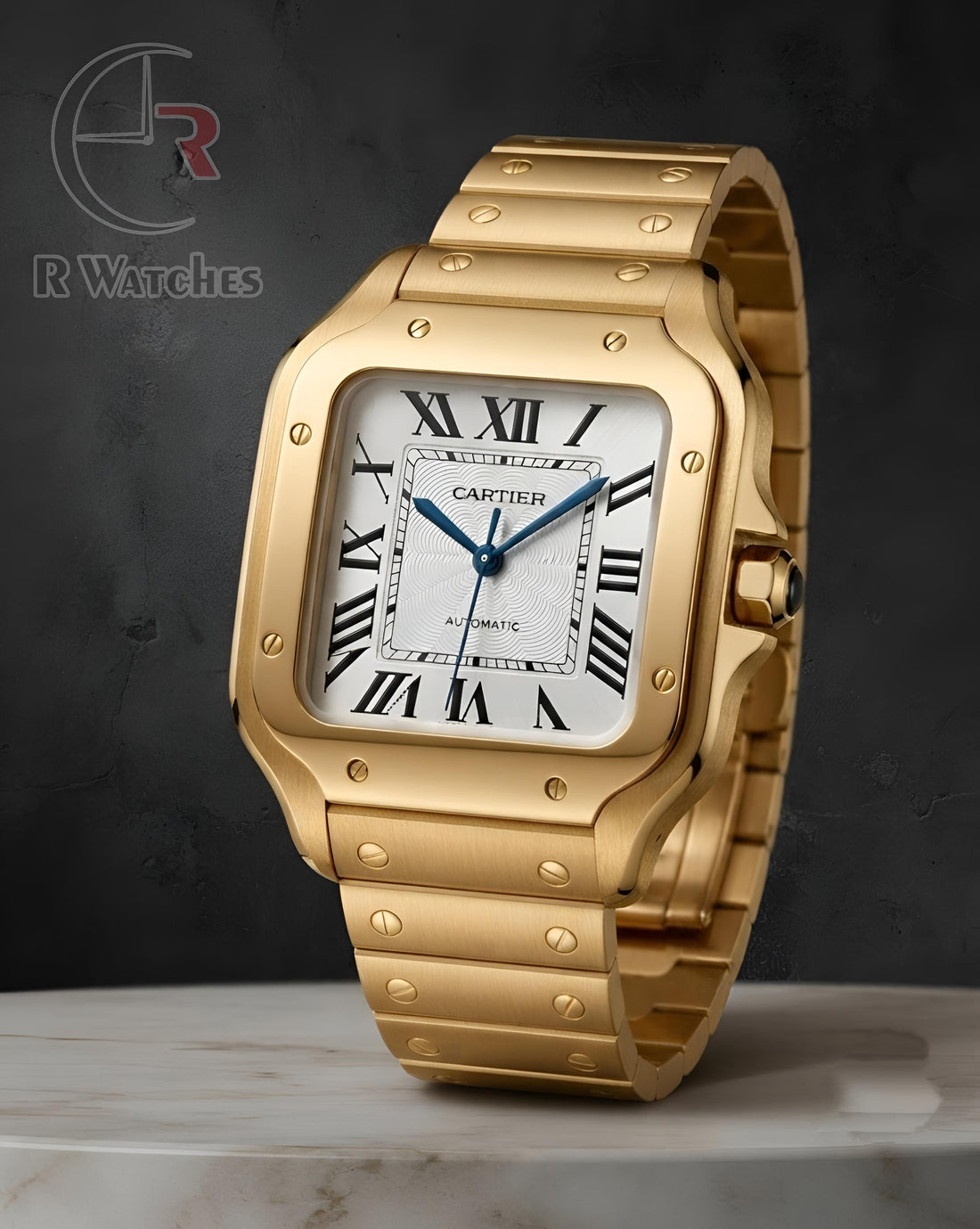 (OS) Cartier Gold White Roman