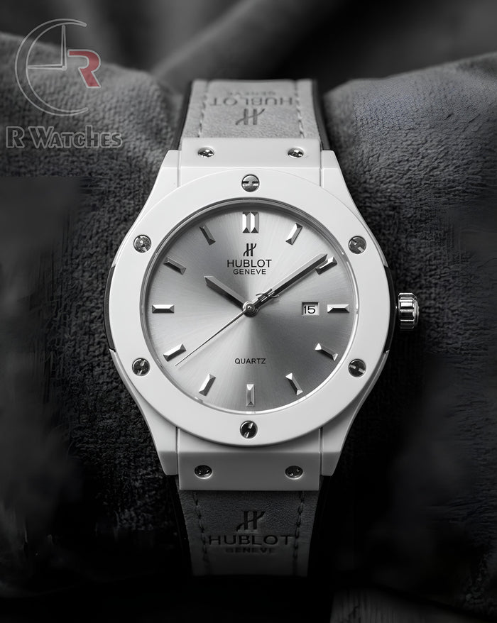 (OS) Hublot Leather Full Grey