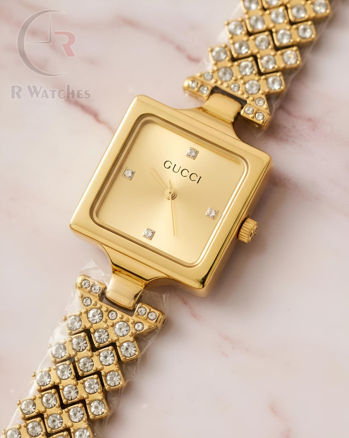 (OS) Gucci Girls Diomond Edition Full Gold