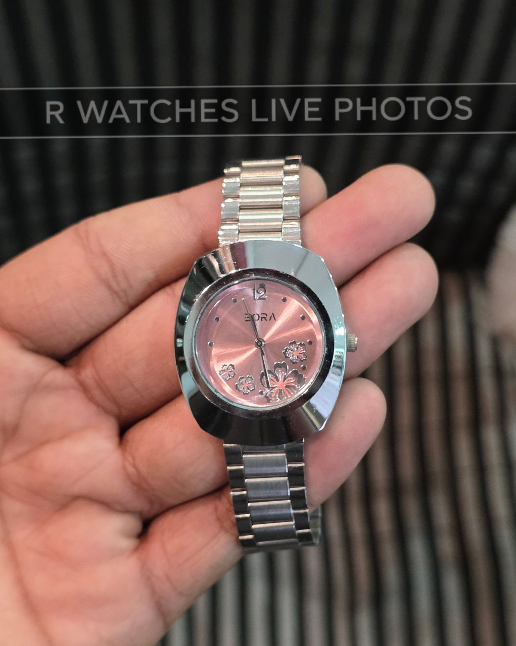 (OS)⭐ Eora Girls Silver Pink Dial