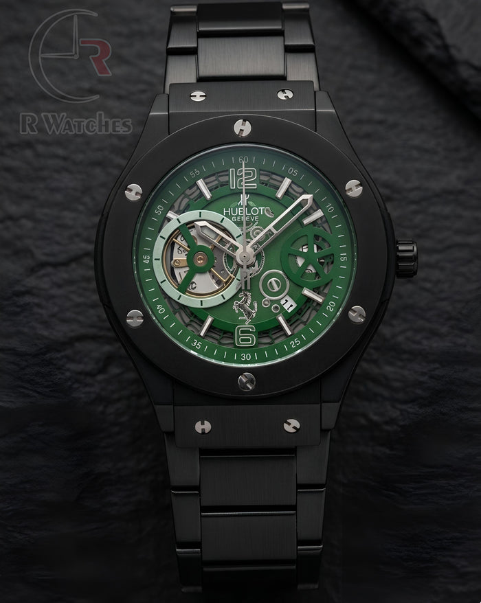 (OS)⭐ Hublot Machinery Black Green