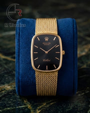 (SS) Rolex Square Gold Black