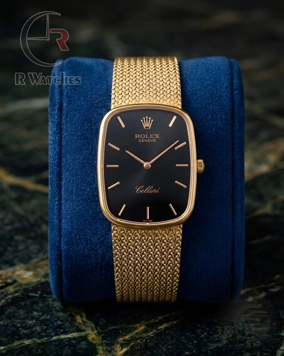 (SS) Rolex Square Gold Black