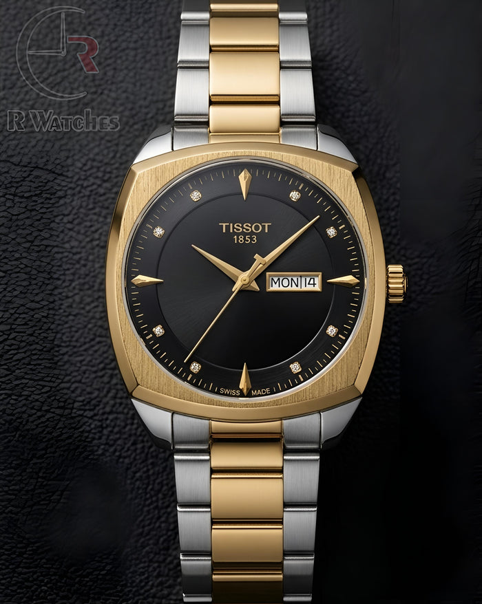 (OS)⭐ Tissot new dual tone Black