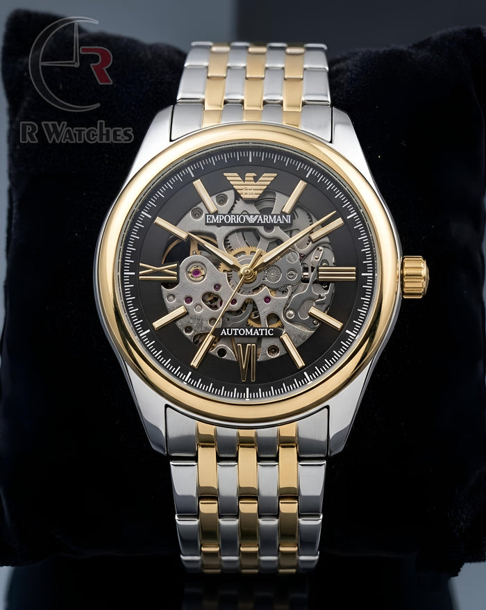 (OS) Armani Automatic Dual Tone Black