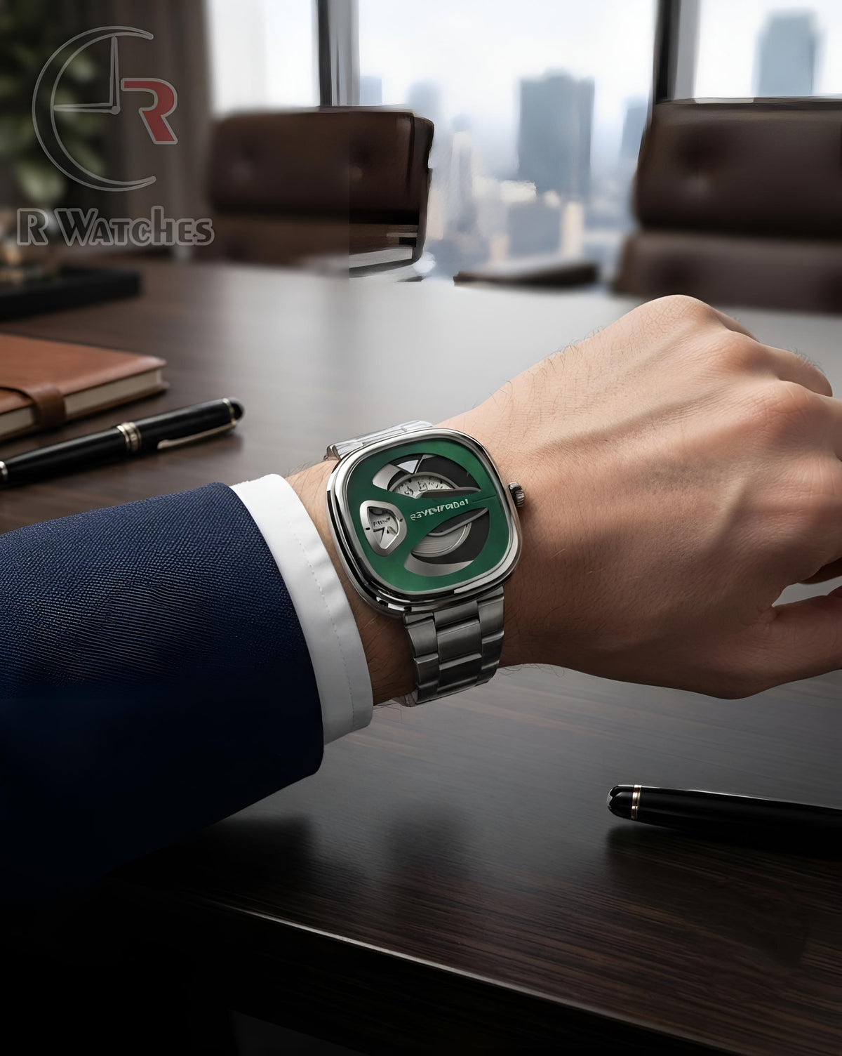 (OS2) SevenFriday Green Silver
