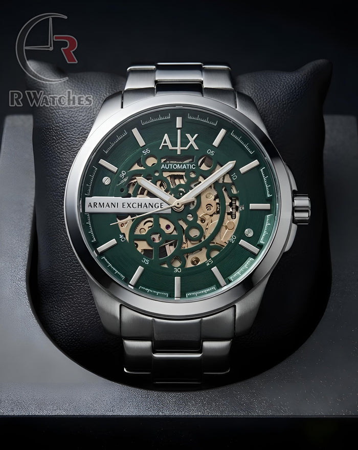 (OS3) AX Automatic Green Silver