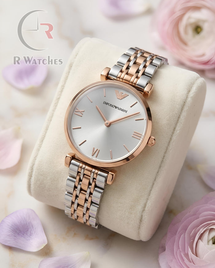 (SS) Armani Girls Rose Gold Grey