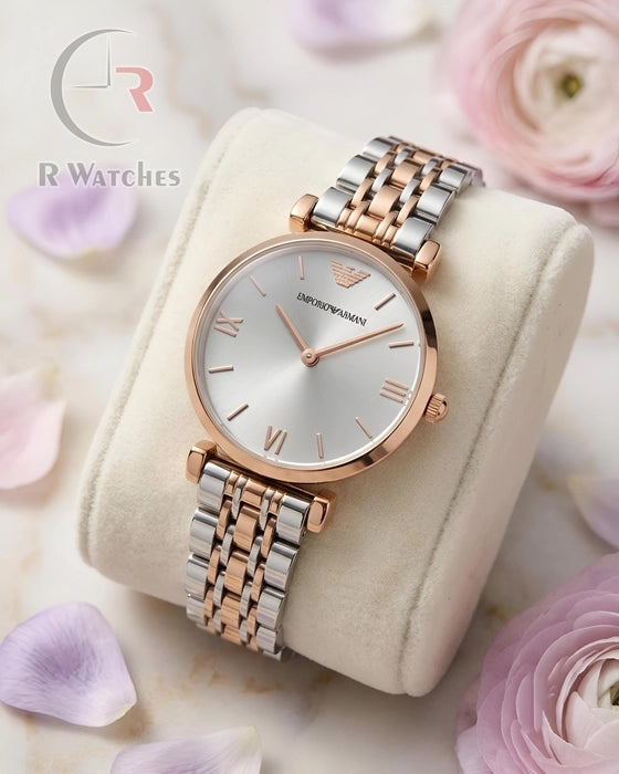 (SS) Armani Girls Rose Gold Grey
