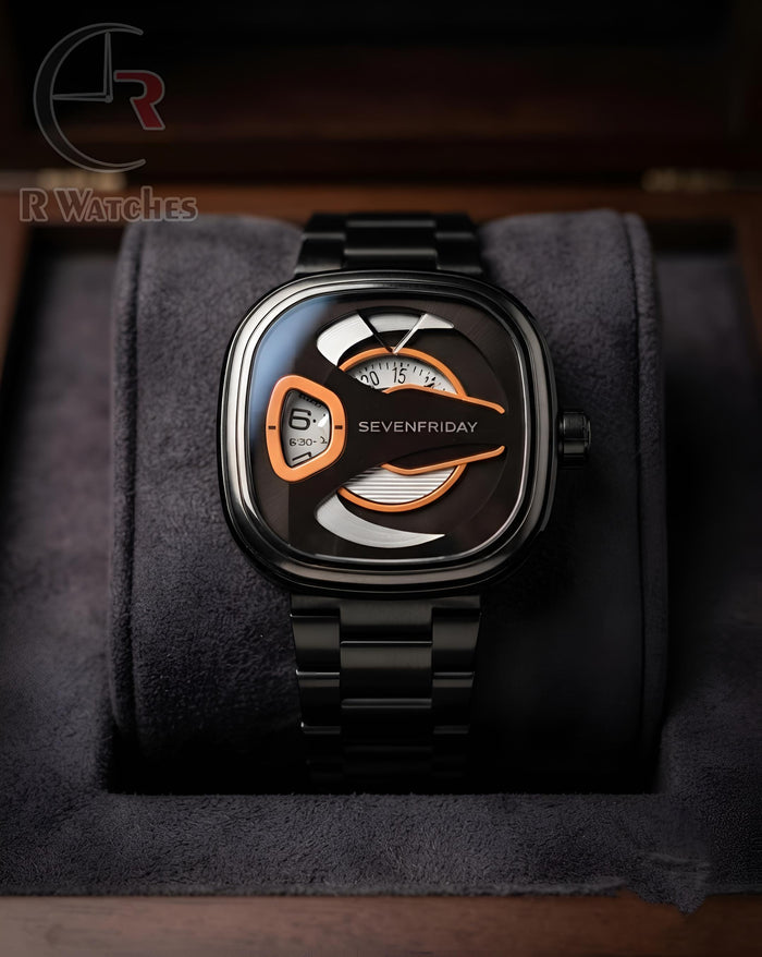 (OS2) SevenFriday Orange Full Black