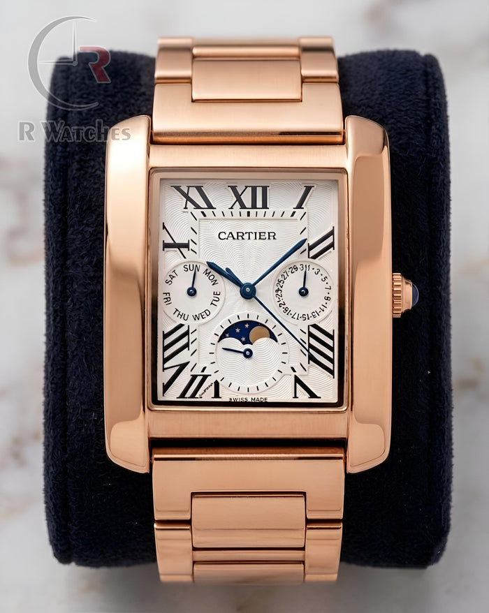 (OS) Cartier Rose Gold White Roman