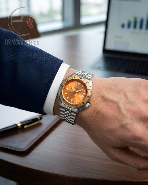 (OS2) Seiko Silver Orange