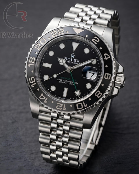 (SS)⭐ Rolex GMT Silver Black