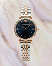 (SS)⭐ Armani Girls Dual Tone Black Dial