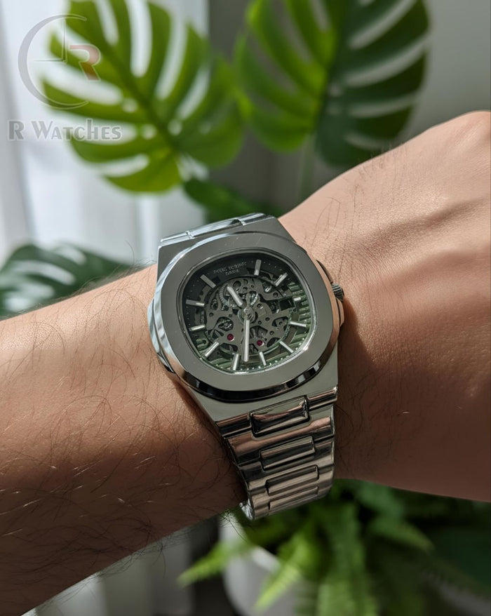 (OS)⭐ Patek Philippe New Silver Green