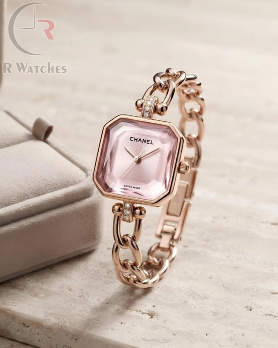 (SS) Chanel Girls Diamond Cutt Rose Gold Pink