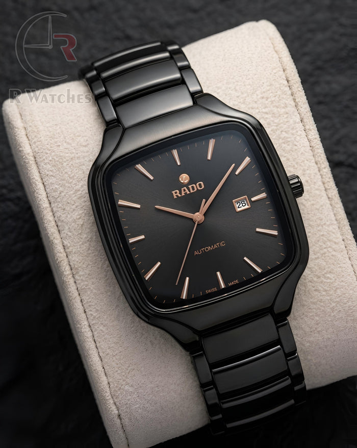(OS2)⭐ Rado Black Rose Gold Dial