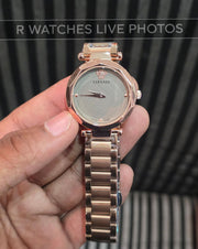 (OS)⭐ Versace Girls Rose Gold Grey Dial