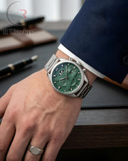 (OS3)⭐ Tag CR7 silver green dial