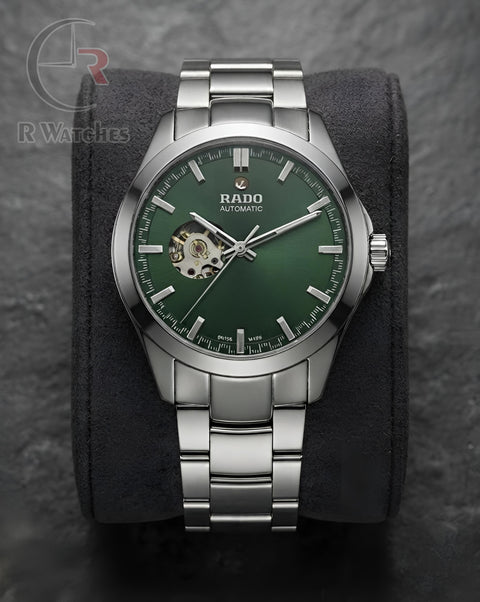 (OS) Rado Automatic Green Silver