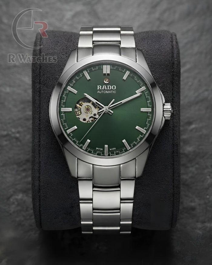 (OS) Rado Automatic Green Silver