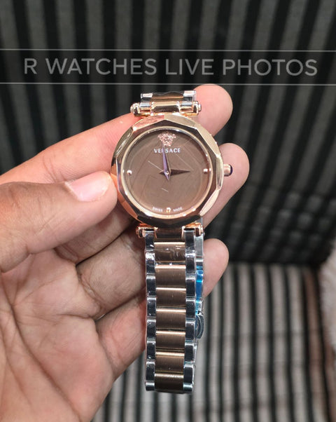 (OS3)⭐ Versace Girls Dual Tone Brown Dial