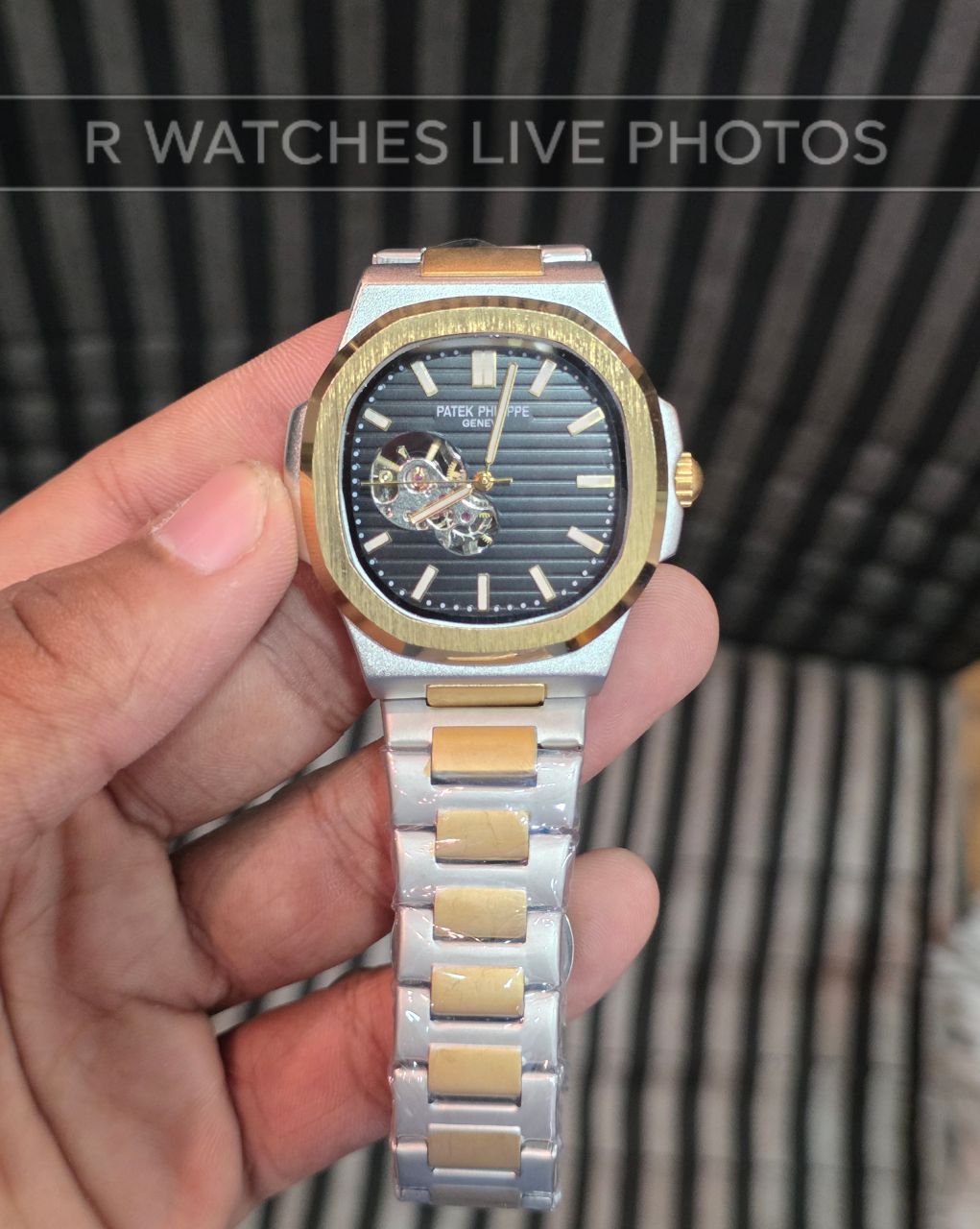 (OS2)⭐ Patek Philippe automatic dual tone Black