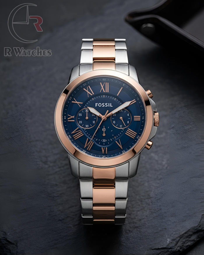 (OS)⭐ Fossil Dual tone Blue