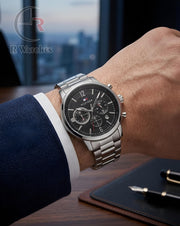 (OS) Tommy Hilfiger Silver Black