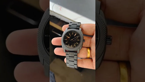 (SS)⭐ Fossil Automatic full Black metal