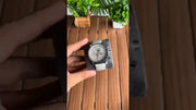 (OS2)🎥 Mont Blanc leather grey leather