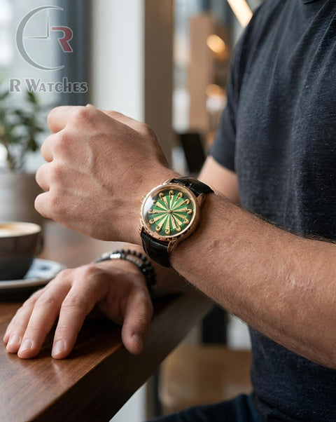 (OS)📷 Roger Dubuis Leather Rose Gold Black (RGL2)
