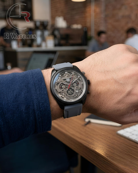 (OS)📷⬆️ Tag CR7 Machinery Silicon Grey Black (TGS1)