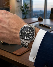 (OS2)📷⬆️ Seiko Silver Black (SKP5)