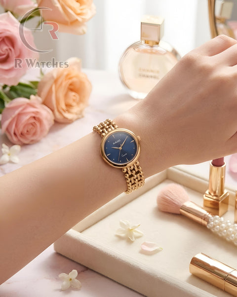 (OS)📷⬆️🔁 Rado girls Gold Blue (RDG1)