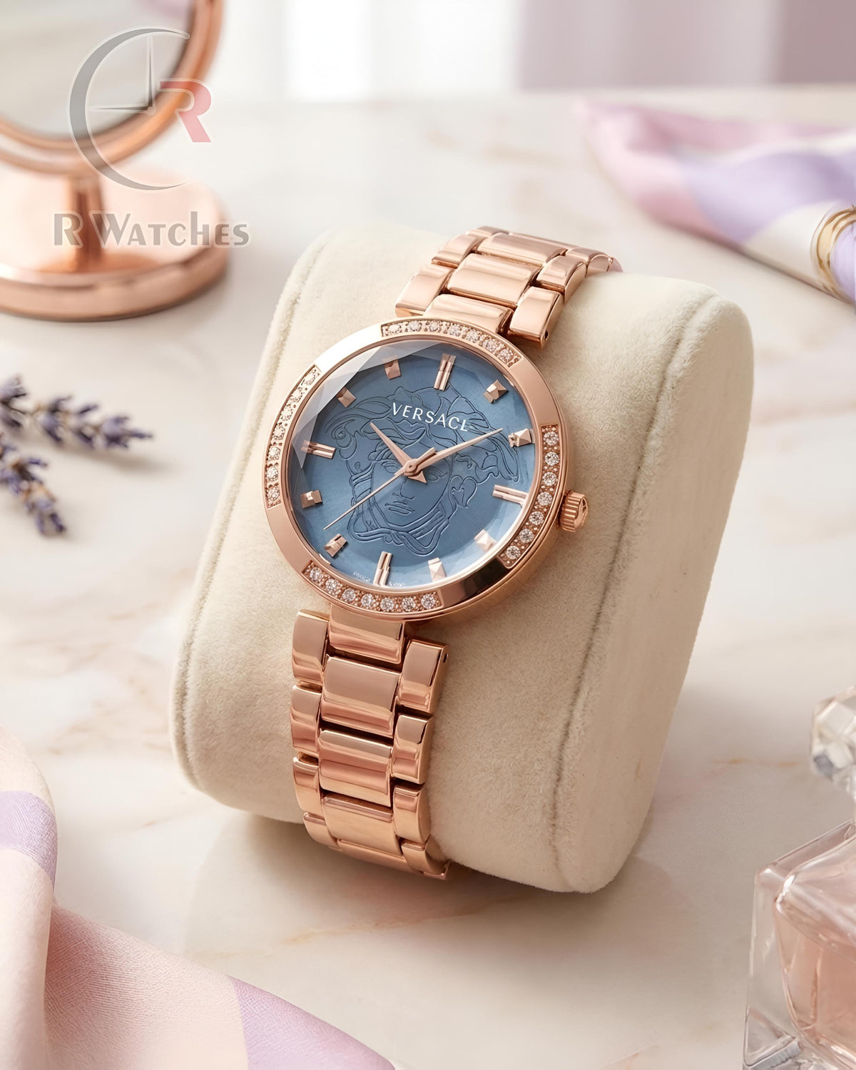 (SS)📷⭐ Versace Girls Rose Gold Nevy Blue (VSG11)