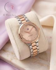 (OS)📷⭐Tommy Hilfiger Girls Rose Gold Pink (THG12)