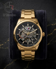(OS3)📷⬆️⭐🔁 Tommy Hilfiger Automatic golden black (THAM11)