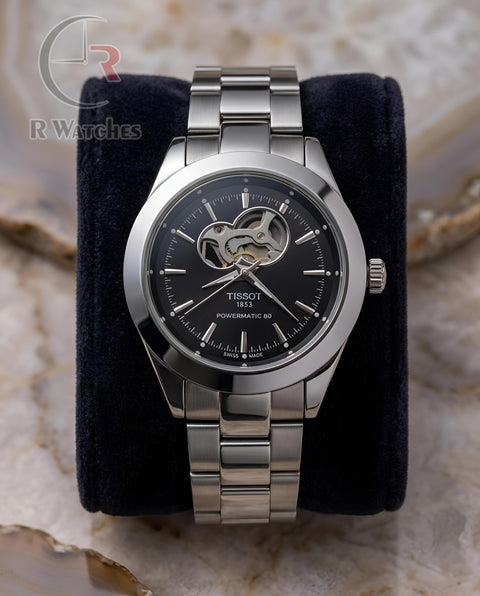 (OS)📷⬆️⭐🔁 Tissot Automatic Metal silver black dial (TSAM27)